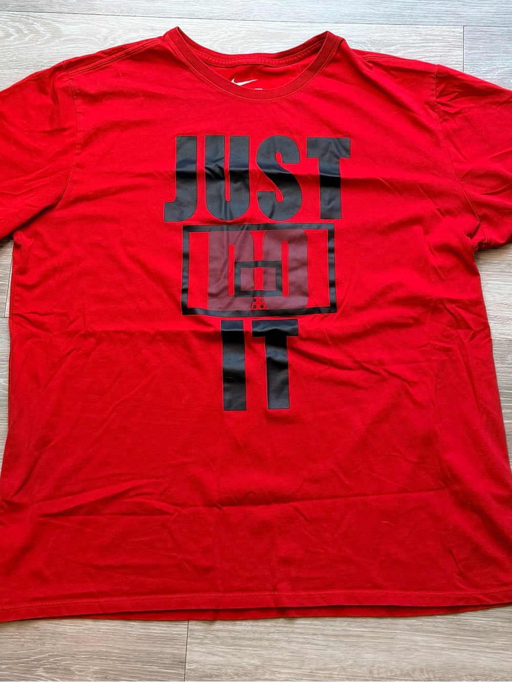 Nike Men’s Red Short Sleeve 'JUST DO IT' Graphic Tee